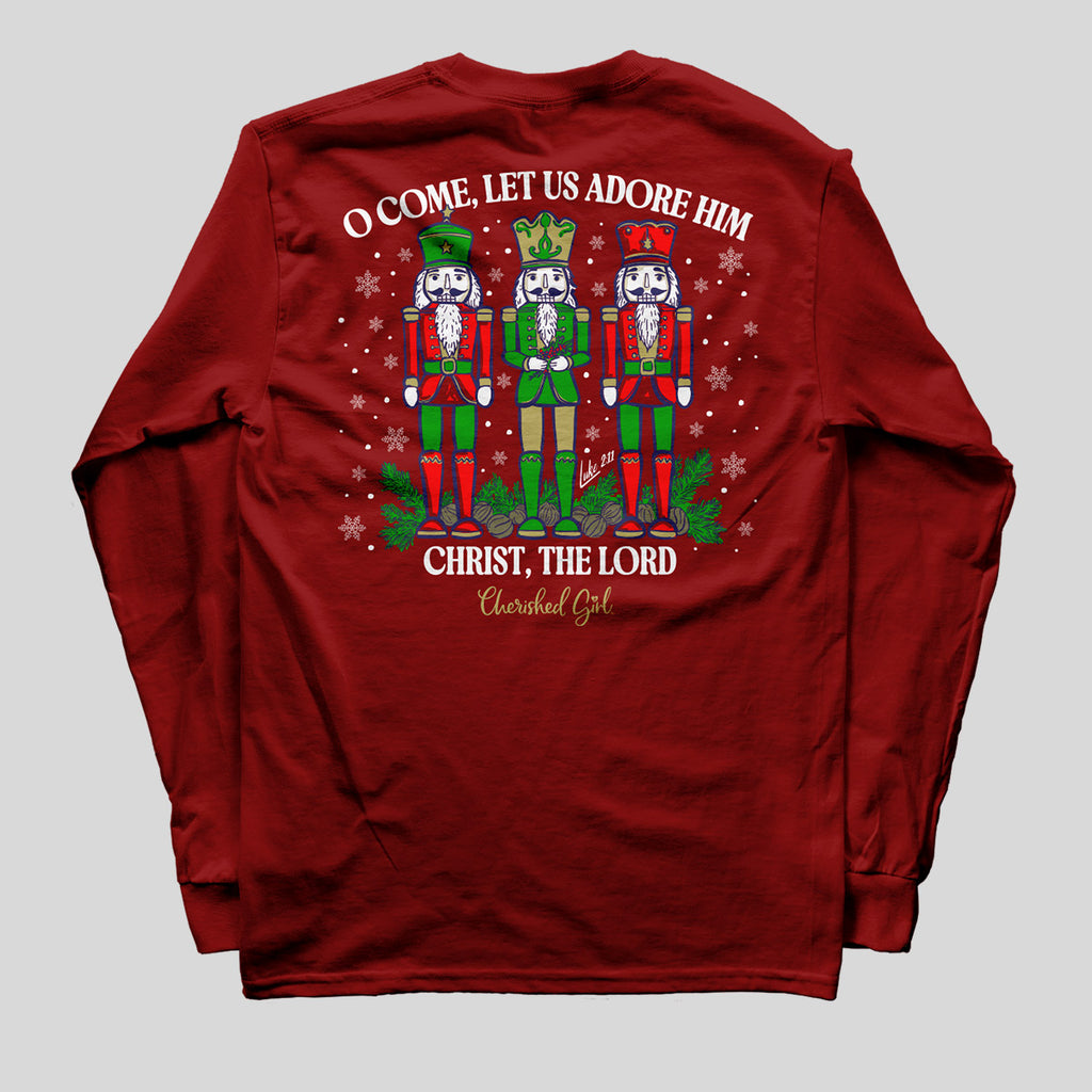 Cherished Girl Womens Long Sleeve T-Shirt Nutcracker