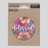 Kerusso Car Coaster Blessed