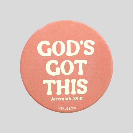 Kerusso Car Coaster God's Got This