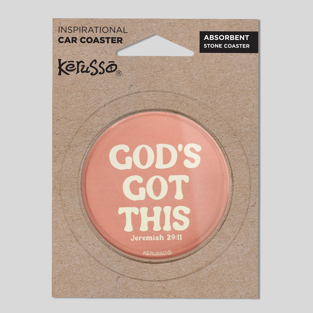 Kerusso Car Coaster God's Got This Main image