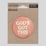 Kerusso Car Coaster God's Got This