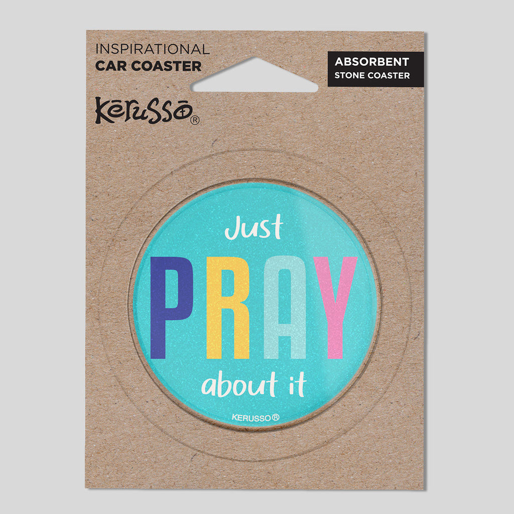 Kerusso Car Coaster Just Pray