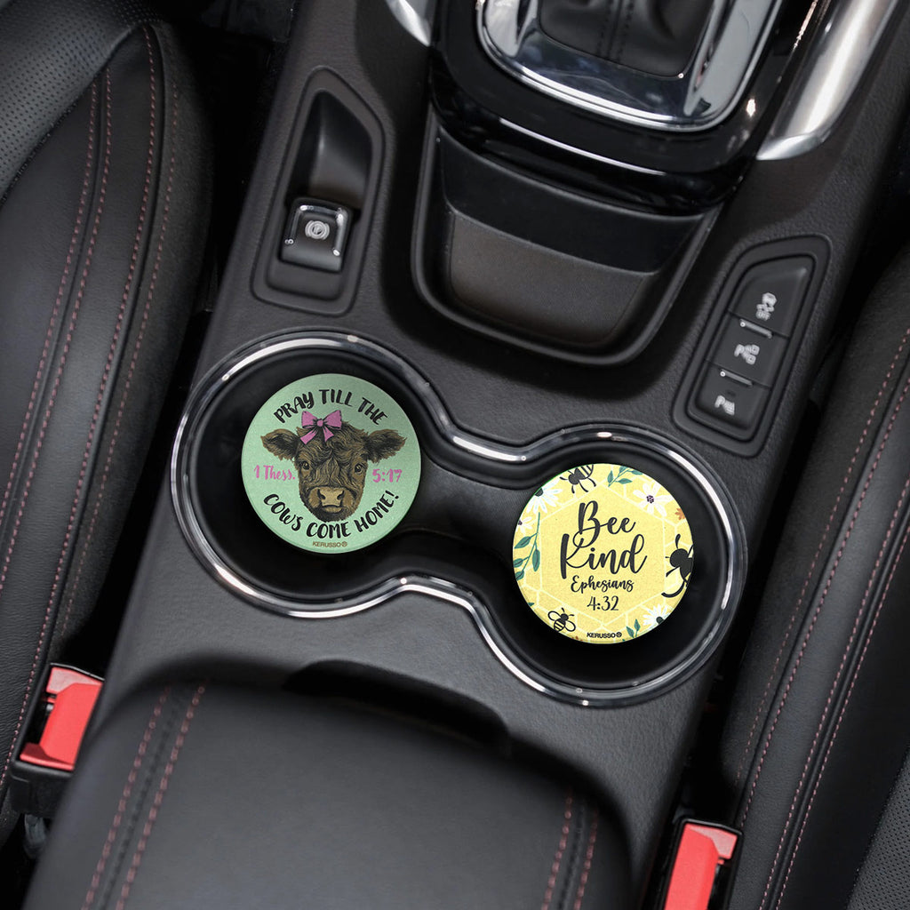 Kerusso Car Coaster Highland Cow