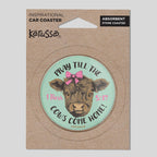 Kerusso Car Coaster Highland Cow