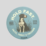 HOLD FAST Car Coaster Hunting Dog