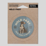 HOLD FAST Car Coaster Hunting Dog