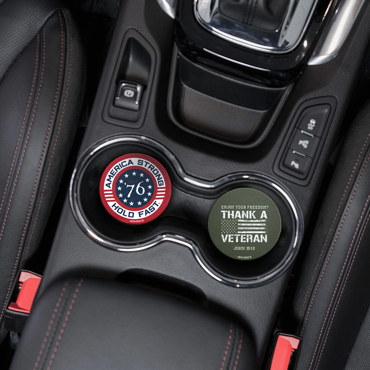 HOLD FAST Car Coaster America Strong