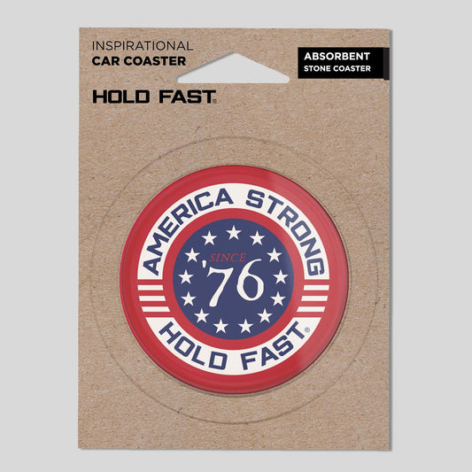 HOLD FAST Car Coaster America Strong