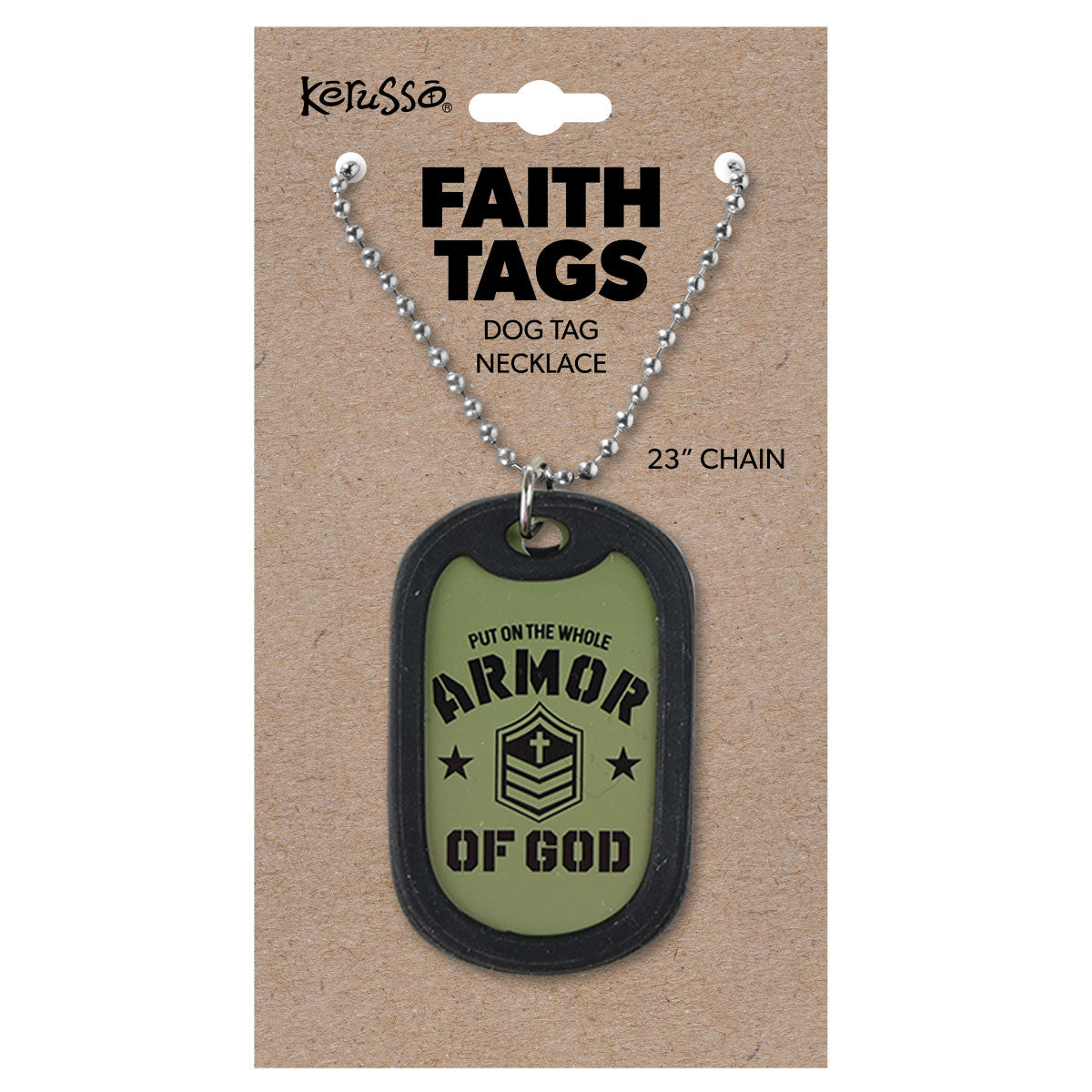 Faith Gear Dogtag Necklace Armor Of God