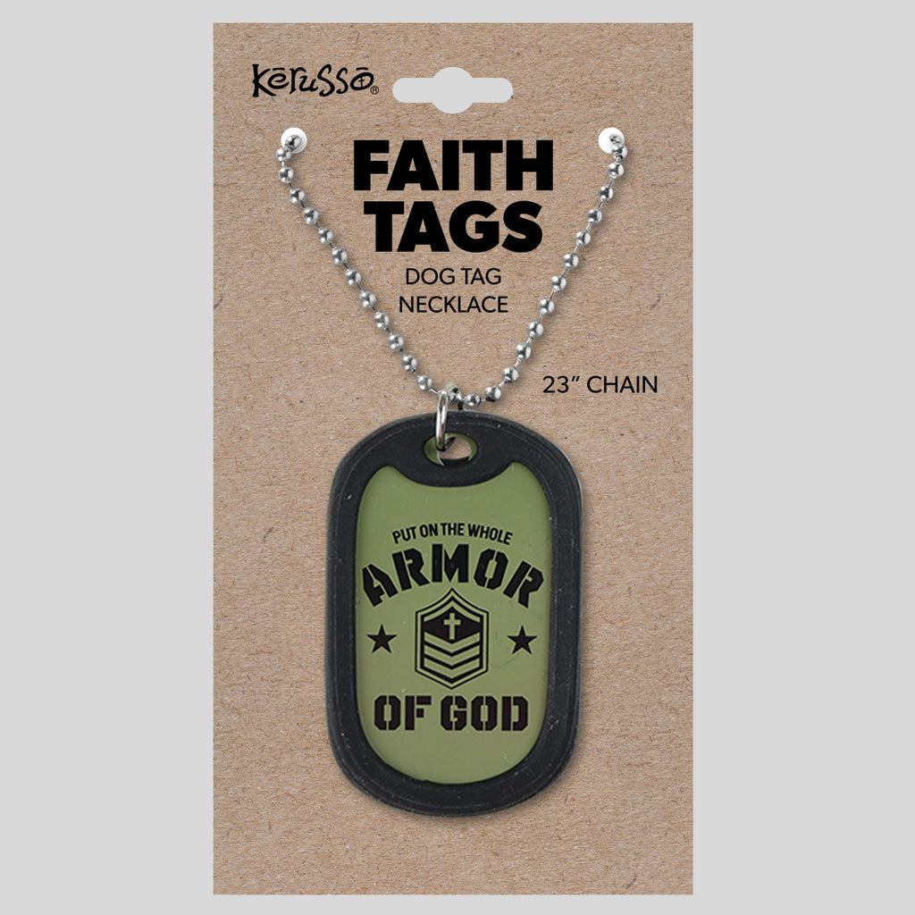Faith Gear Dogtag Necklace Armor Of God