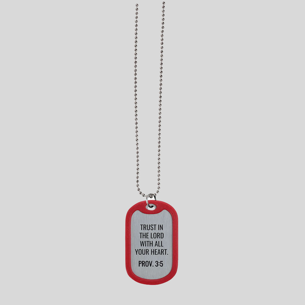 Faith Gear Dogtag Necklace In God We Trust