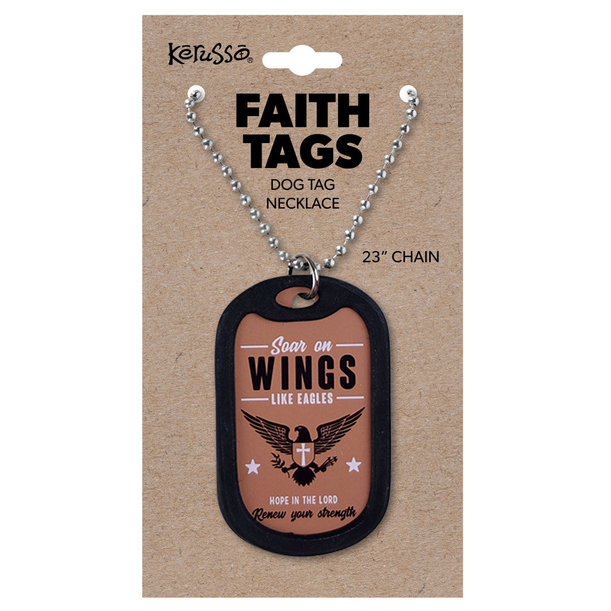 Faith Gear Dogtag Necklace Wings