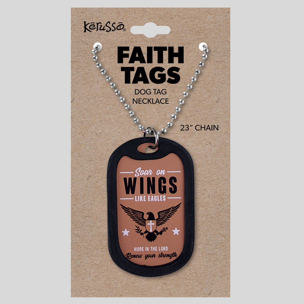 faith gear Faith Gear Dogtag Necklace Wings