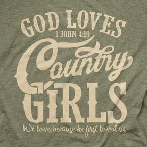 grace & truth Womens T-Shirt God Loves Country Girls