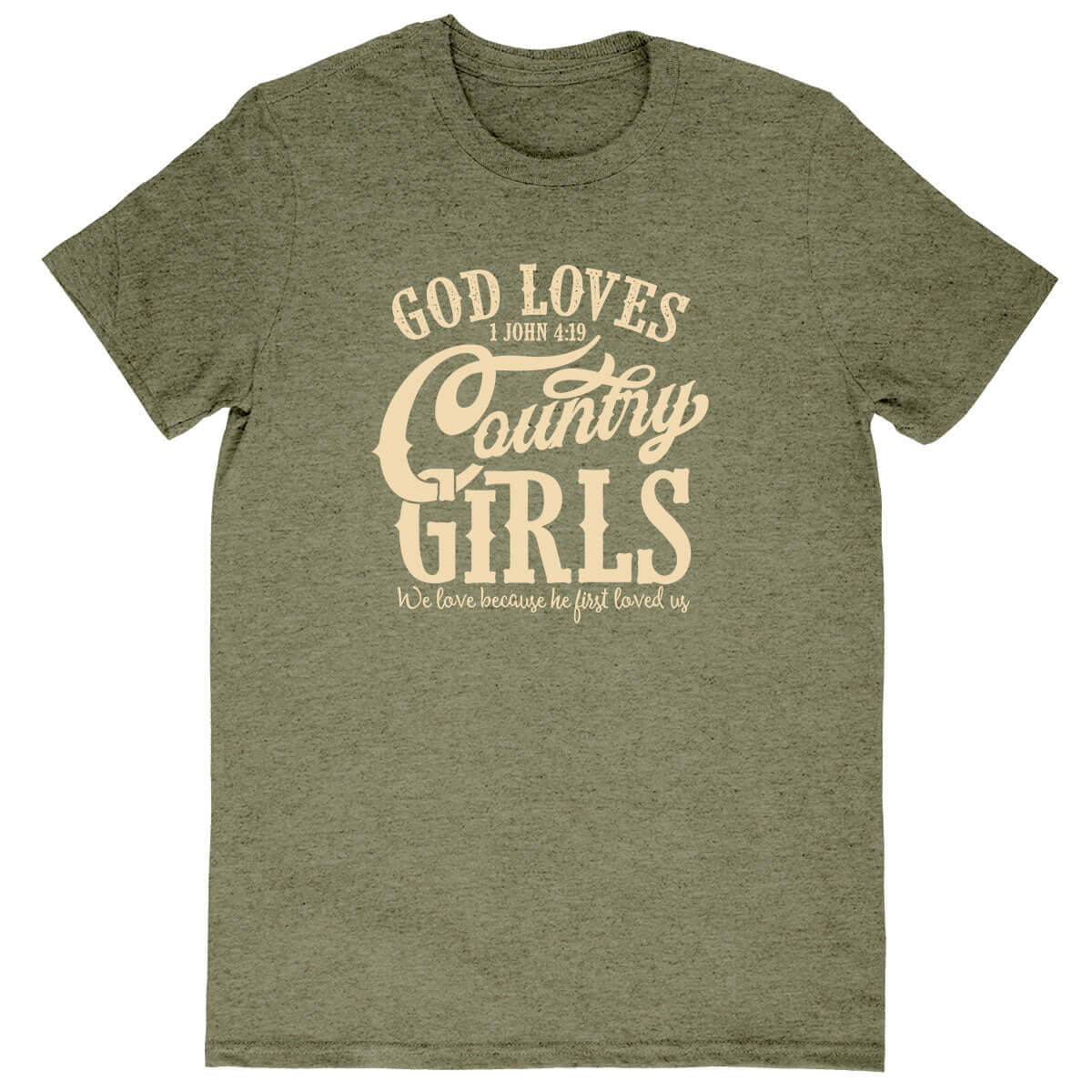 grace & truth Womens T-Shirt God Loves Country Girls