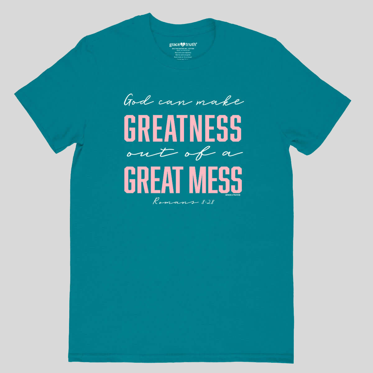 grace & truth Womens T-Shirt Greatness Romans 8:28 Main image