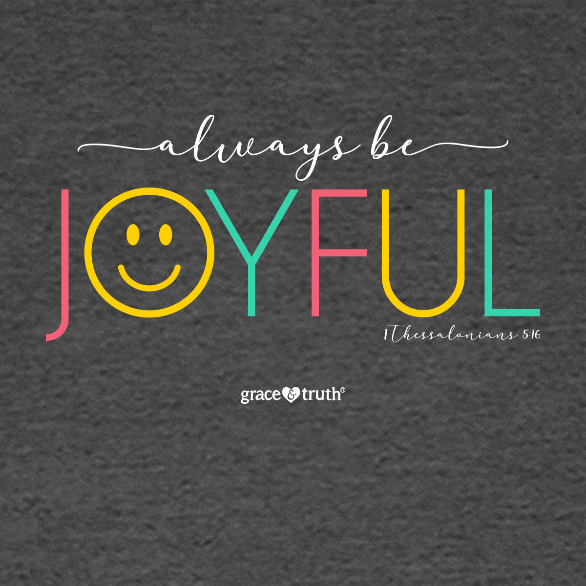 grace & truth Womens T-Shirt Joyful Smile Secondary image