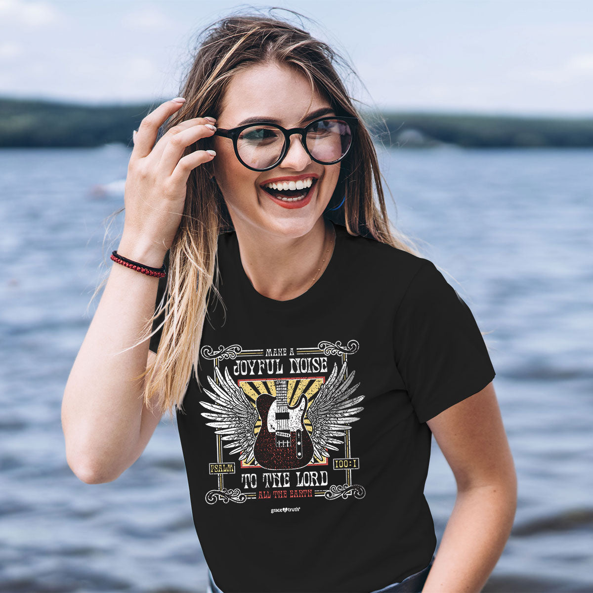grace & truth Womens T-Shirt Joyful Noise