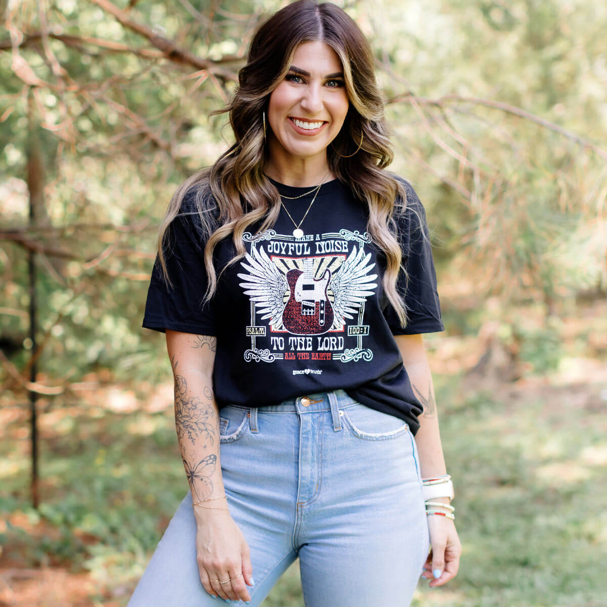 grace & truth Womens T-Shirt Joyful Noise