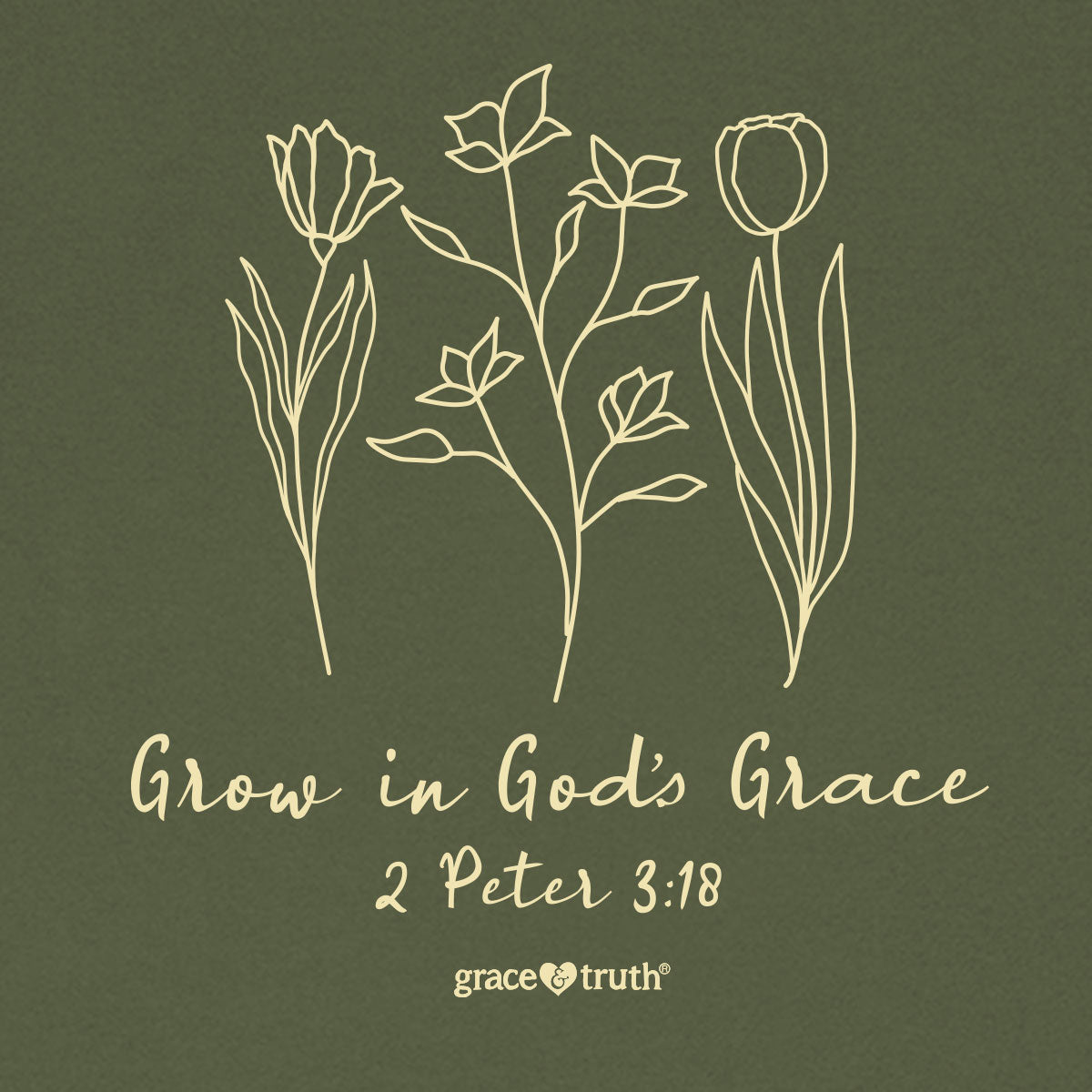 grace & truth Womens T-Shirt Grow In Grace Secondary image