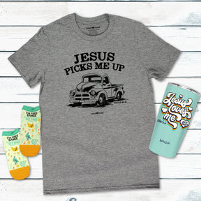 grace & truth Womens T-Shirt Jesus Picks Me