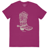 grace & truth Womens T-Shirt Cowboy Boot Guided By Bible