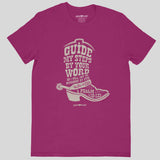 grace & truth Womens T-Shirt Cowboy Boot Guided By Bible