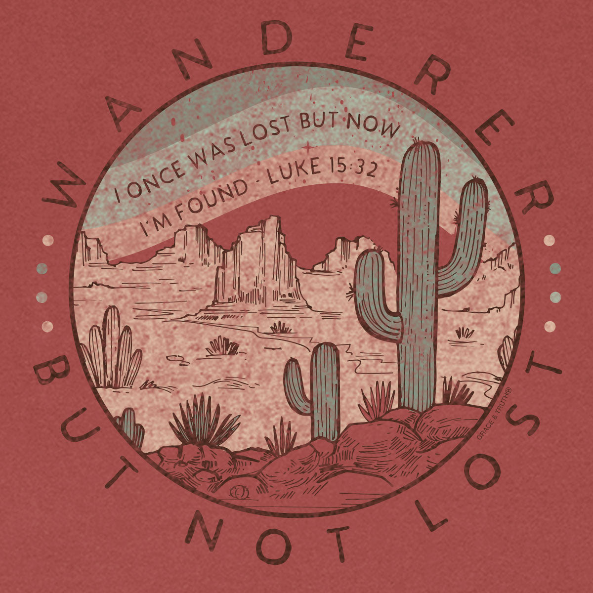 grace & truth Womens T-Shirt Wanderer Guided By Faith Secondary image