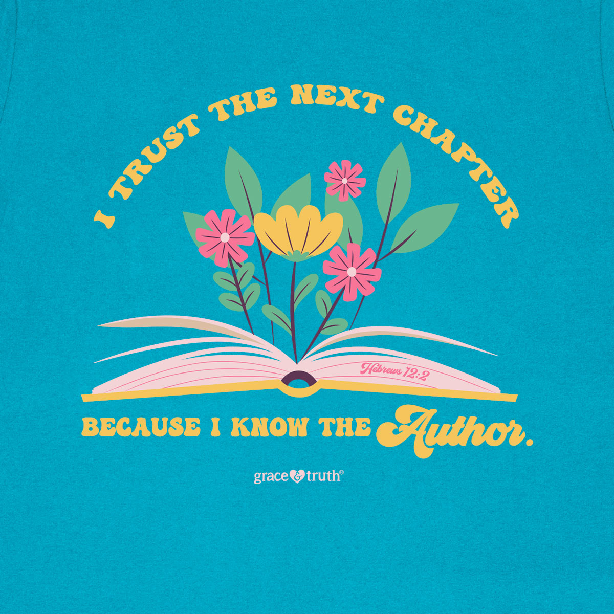 grace & truth Womens T-Shirt Fix Your Eyes On Jesus Secondary image