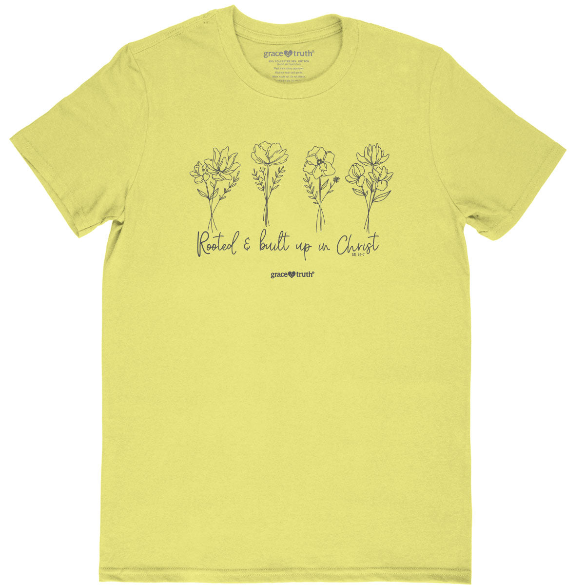 grace & truth Womens T-Shirt Rooted In Christ