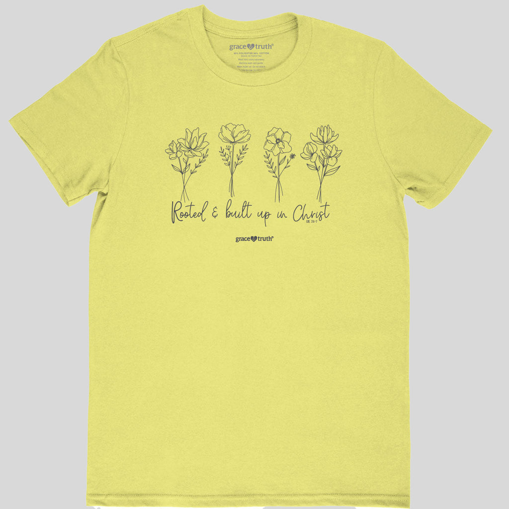 grace & truth Womens T-Shirt Rooted In Christ