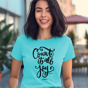 grace & truth Womens T-Shirt Count It All Joy