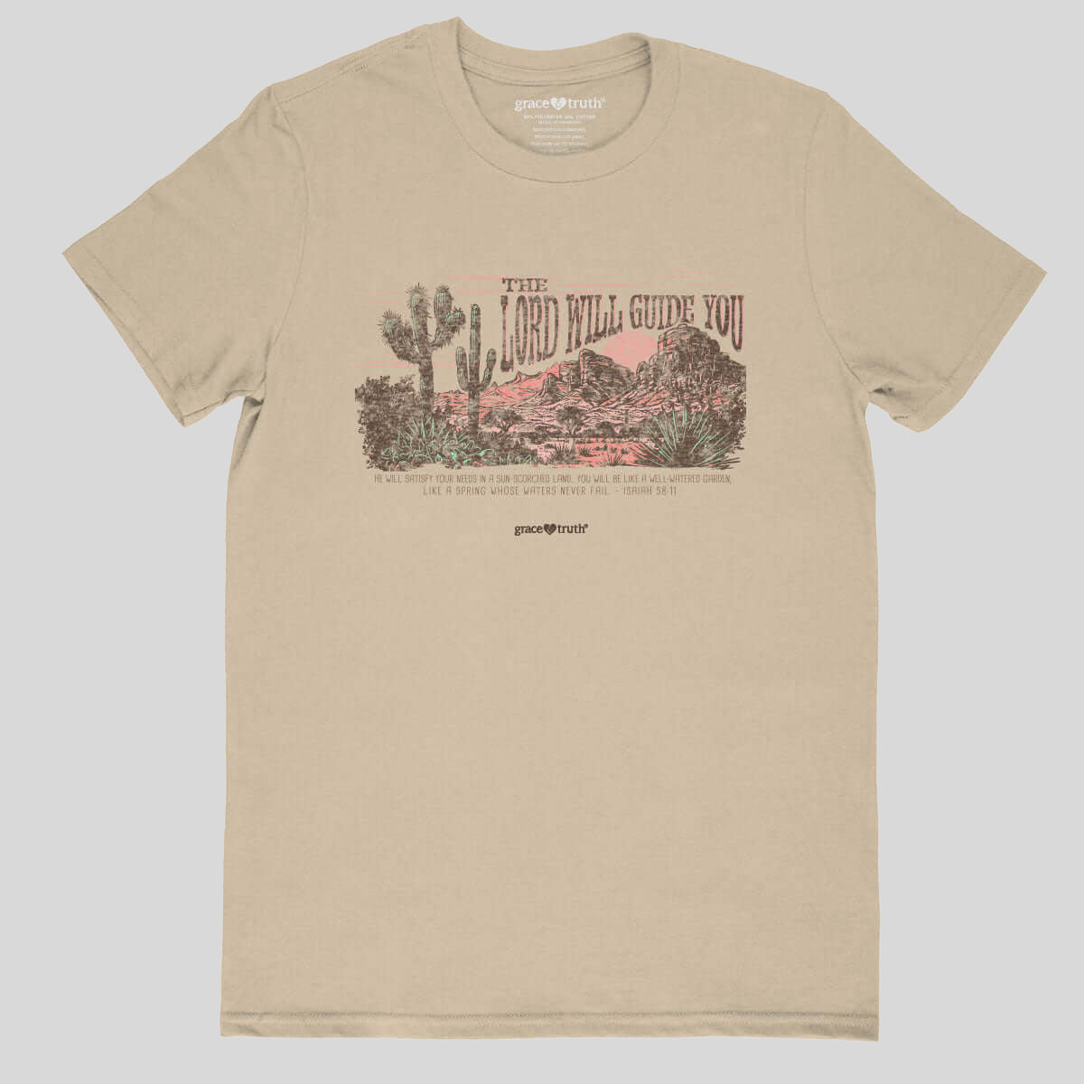 grace & truth Womens T-Shirt The Lord Will Guide You Main image