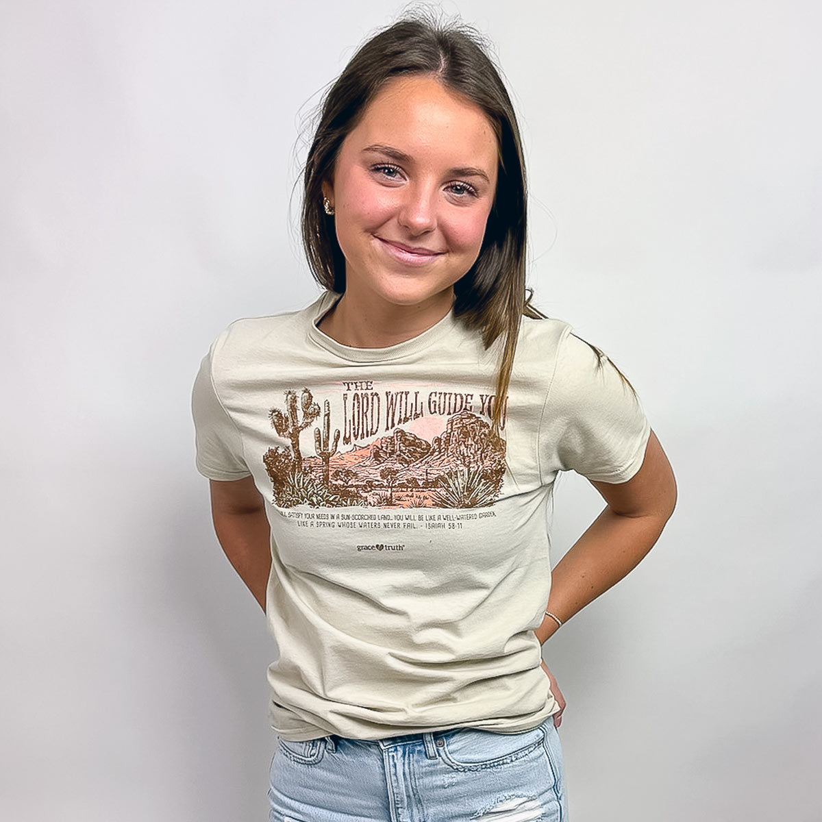 grace & truth Womens T-Shirt The Lord Will Guide You