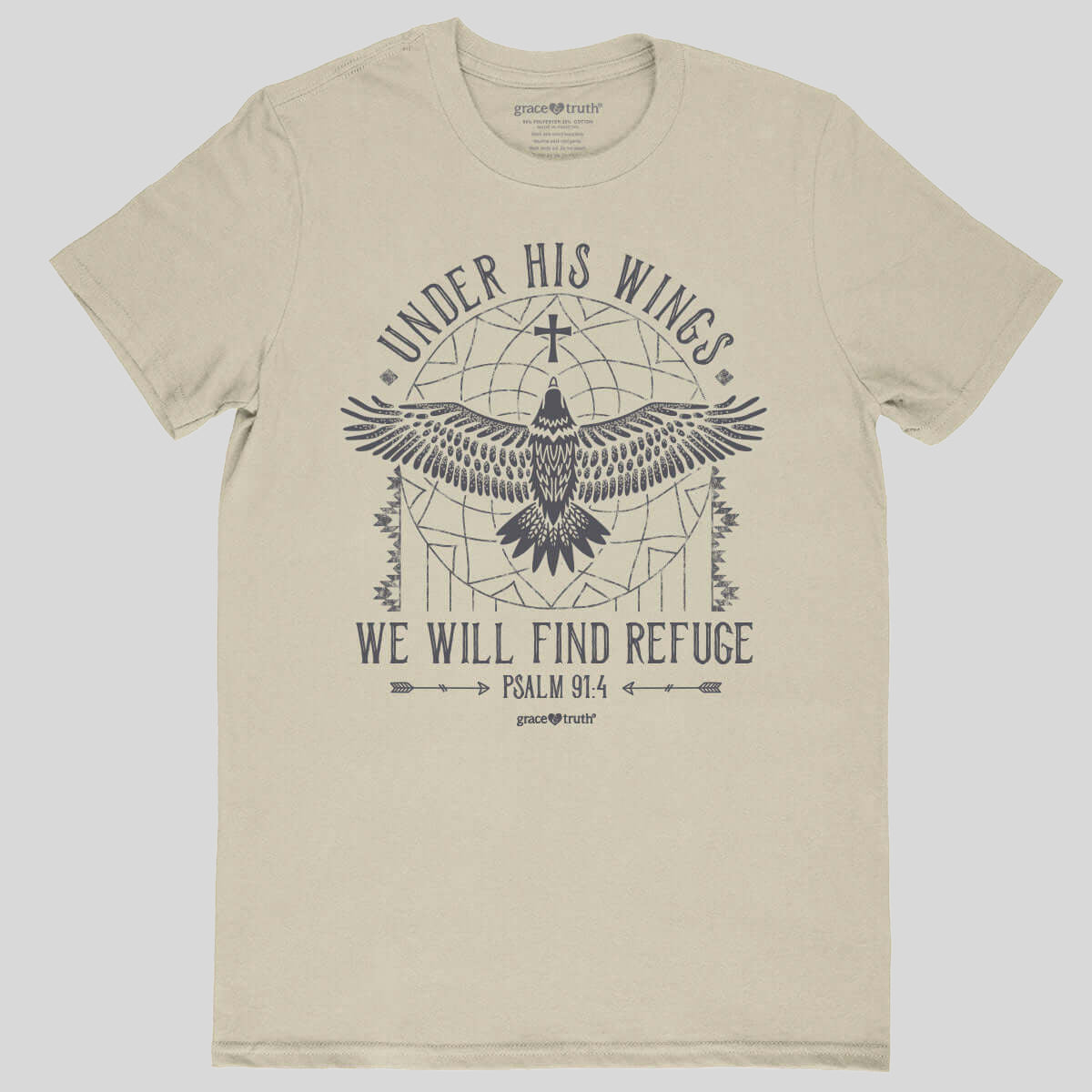 grace & truth Womens T-Shirt Refuge Under His Wings Main image