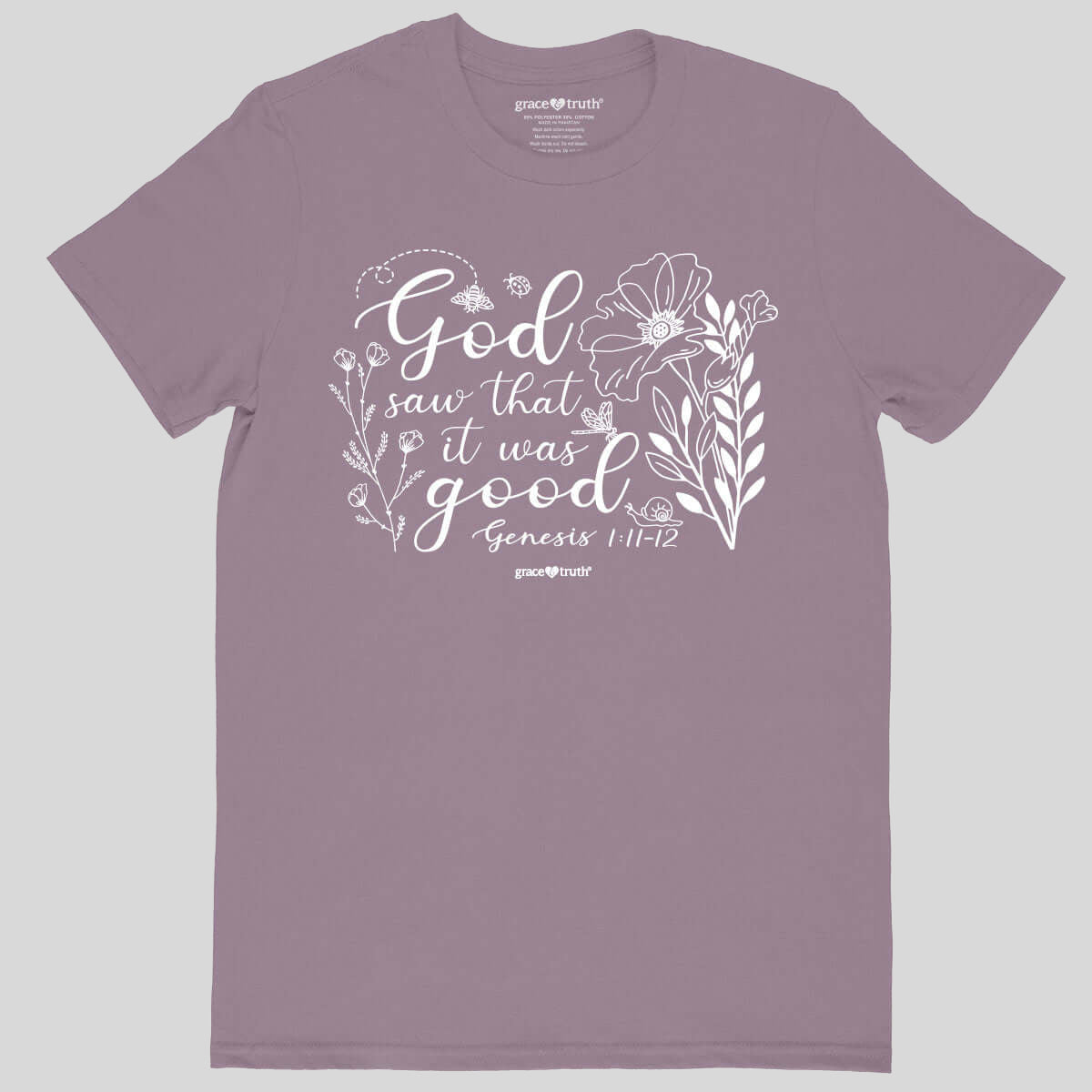 grace & truth Womens T-Shirt It Was Good Genesis 1: 11-12 Main image