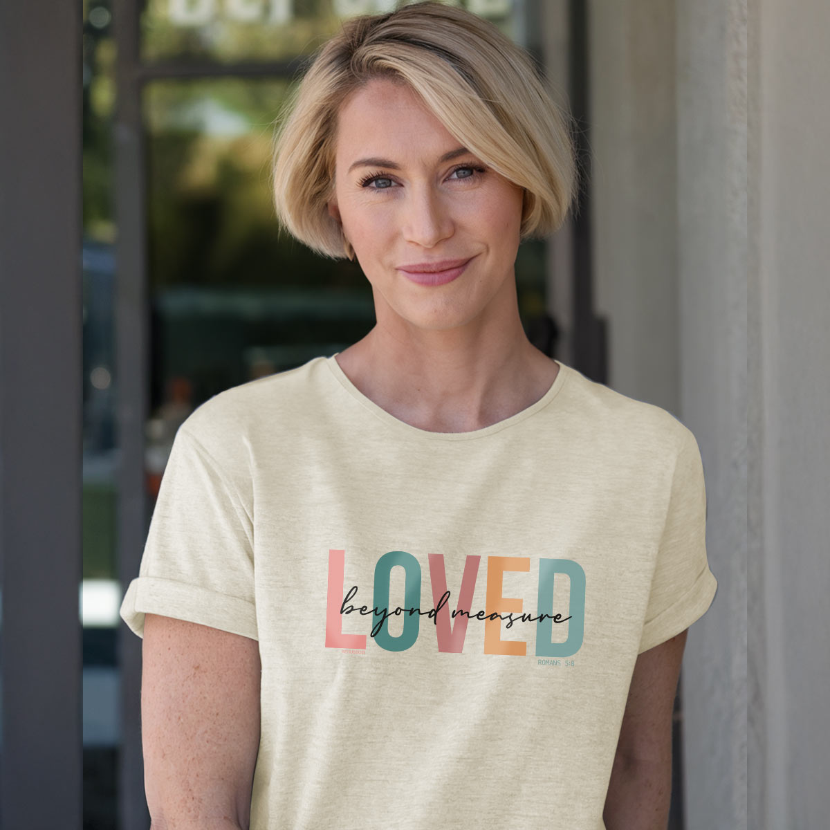 grace & truth Womens T-Shirt Loved