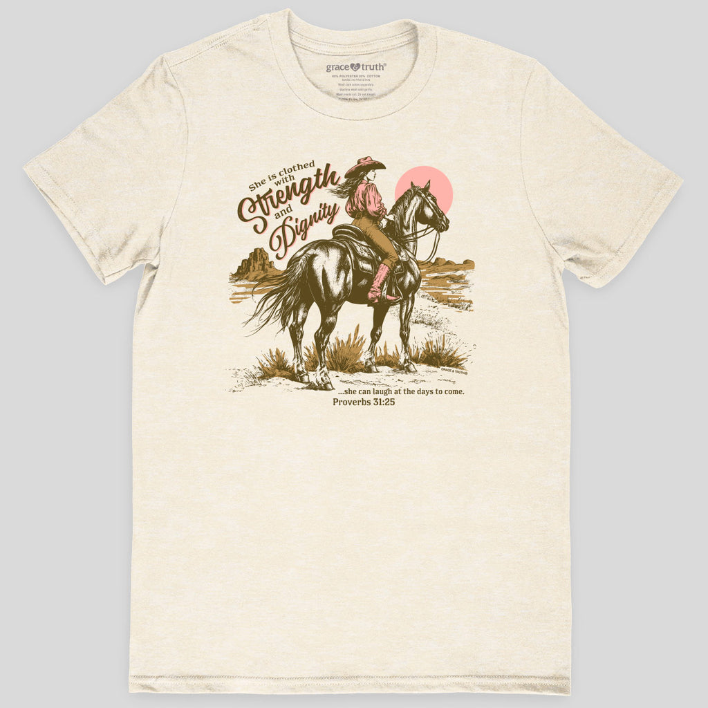 grace & truth Womens T-Shirt Cowgirl Strength