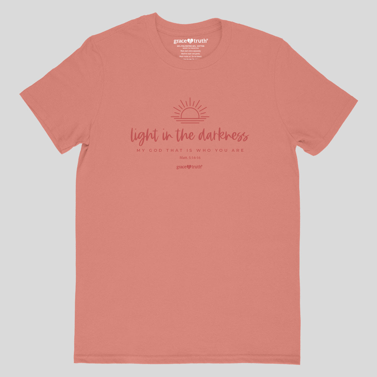 grace & truth Womens T-Shirt Light In The Darkness