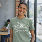 grace & truth Womens T-Shirt God Is Bigger