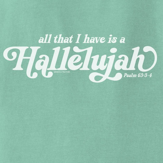 grace & truth Womens T-Shirt Hallelujah
