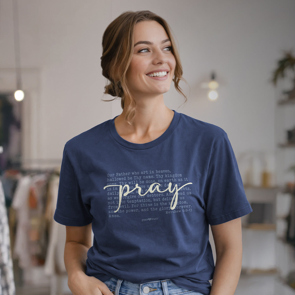 grace & truth Womens T-Shirt Lord's Prayer