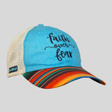 grace & truth Womens Cap Faith Over Fear Stripes