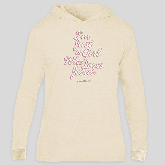 grace & truth Womens Hooded T-Shirt Just A Girl