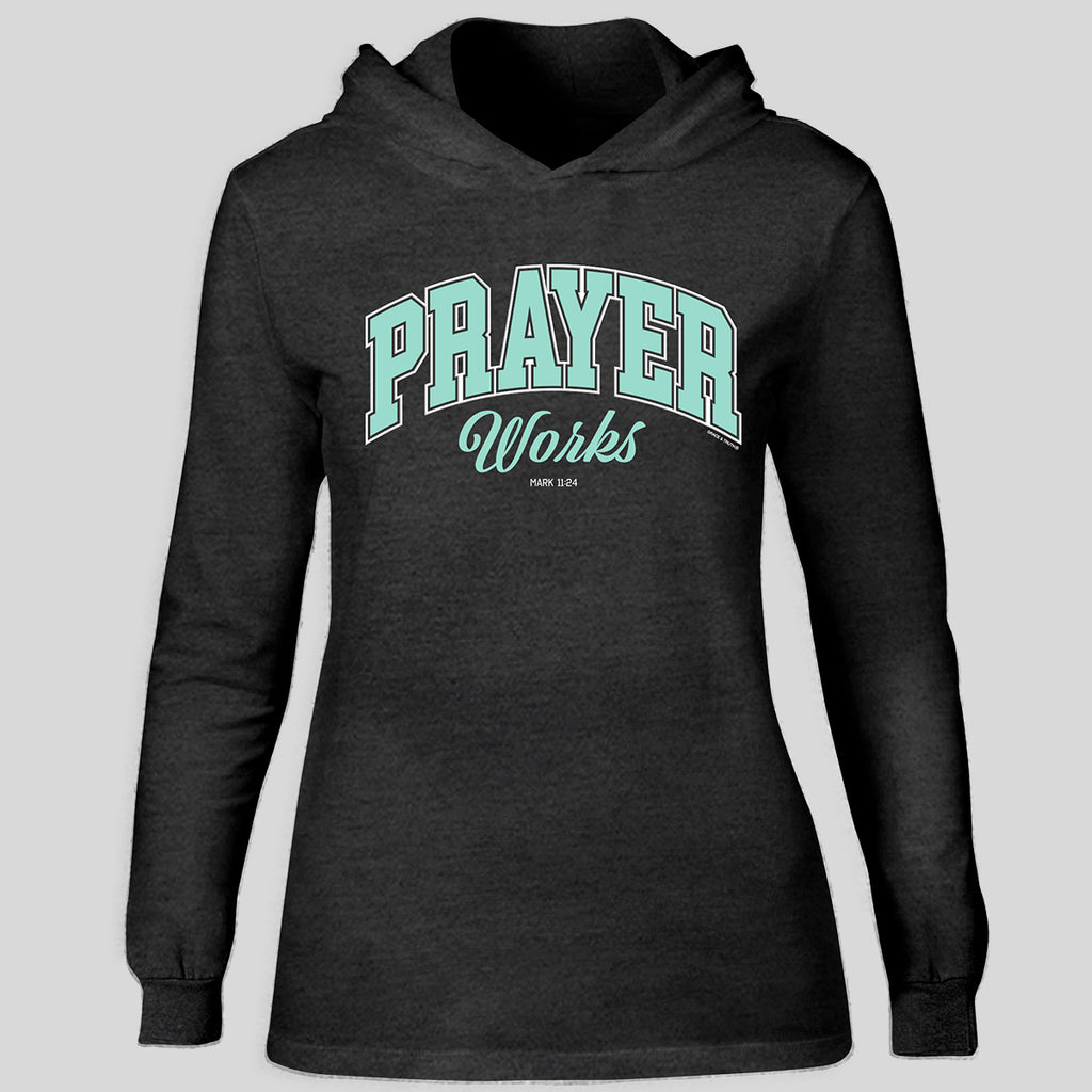 grace & truth Womens Hooded T-Shirt Prayer Works