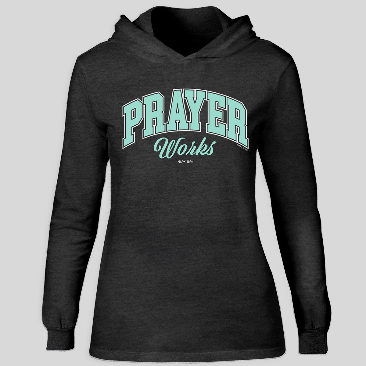 grace & truth Womens Hooded T-Shirt Prayer Works