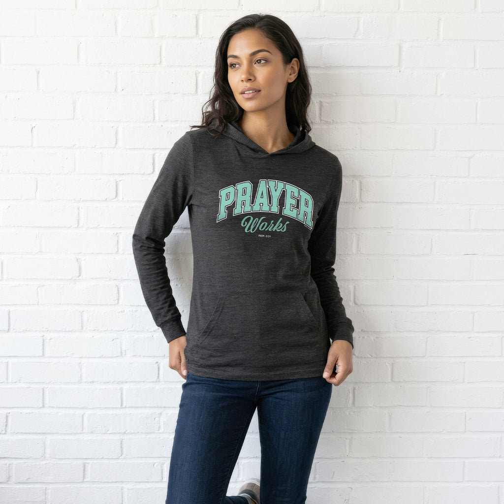grace & truth Womens Hooded T-Shirt Prayer Works