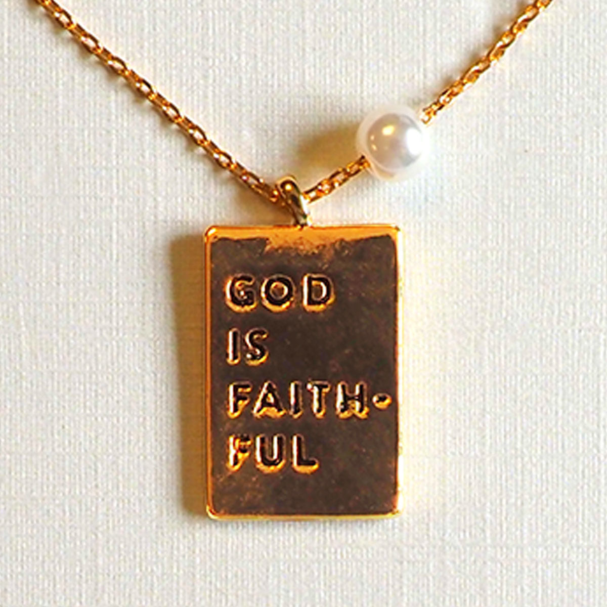 grace & truth God Is Faithful Keepsake Necklace Secondary image