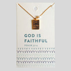 grace & truth God Is Faithful Keepsake Necklace