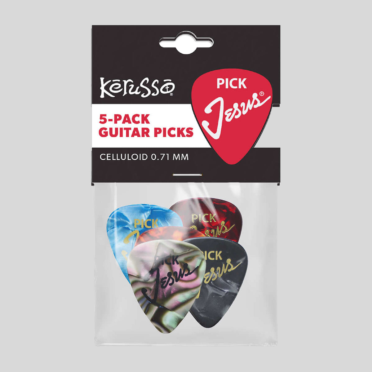 Kerusso 5 Pack Pick Jesus Guitar Picks Main image